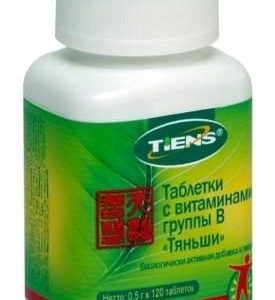таблетки с витаминами группы B Тяньши
